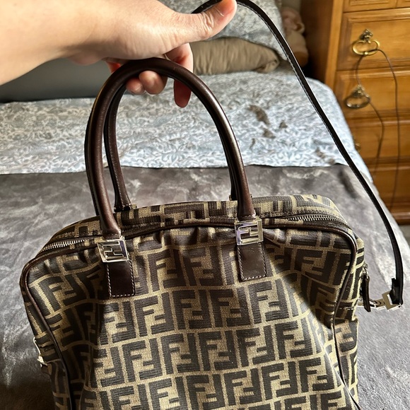 Fendi Brown Zucca Canvas Bag